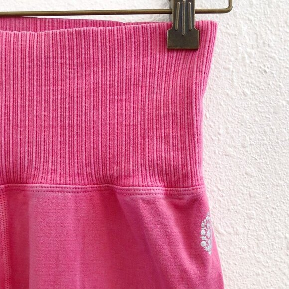 FREE PEOPLE Good Karma Pink Leggings No Size Tag Check Measurements - Picture 5 of 9
